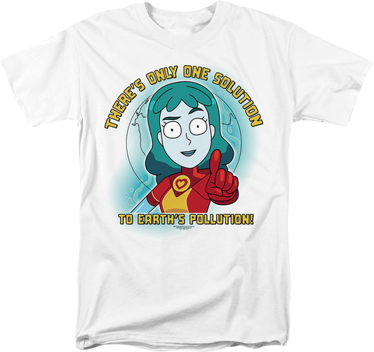 There's Only One Solution To Earth's Pollution Rick And Morty T-Shirt