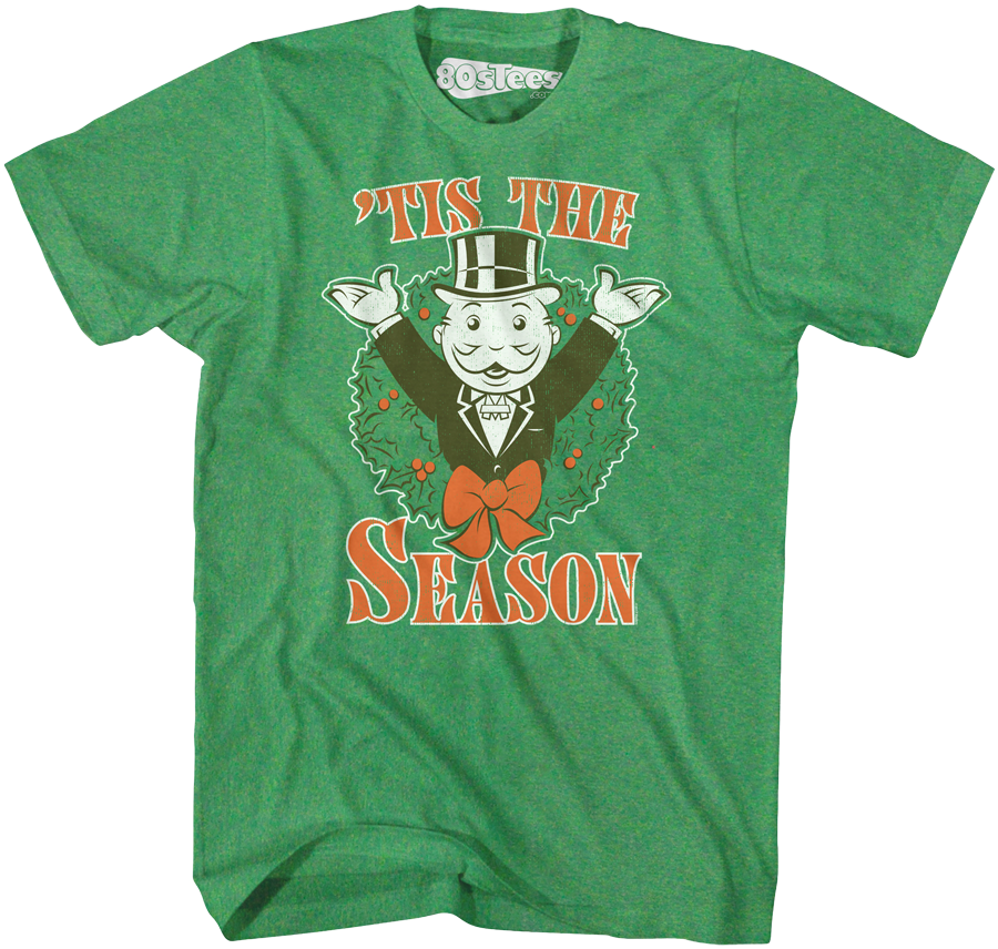 Pennybags Monopoly Christmas T-Shirt