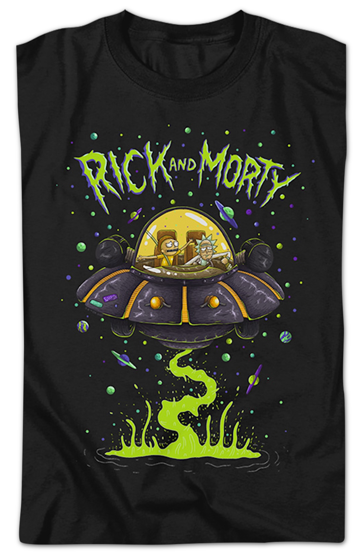 UFO Cruiser Rick And Morty T-Shirt