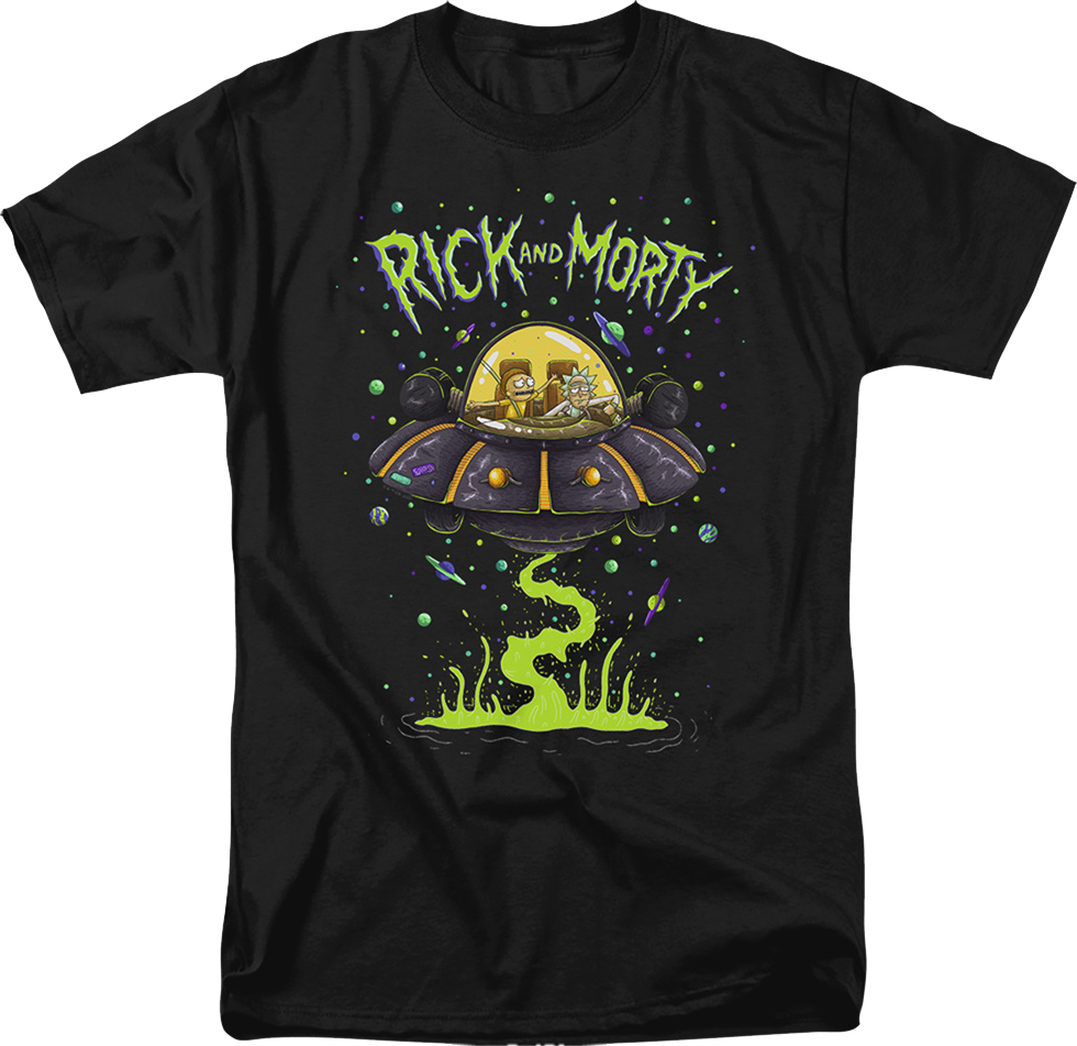 UFO Cruiser Rick And Morty T-Shirt