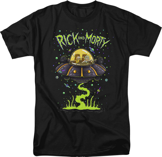 UFO Cruiser Rick And Morty T-Shirt