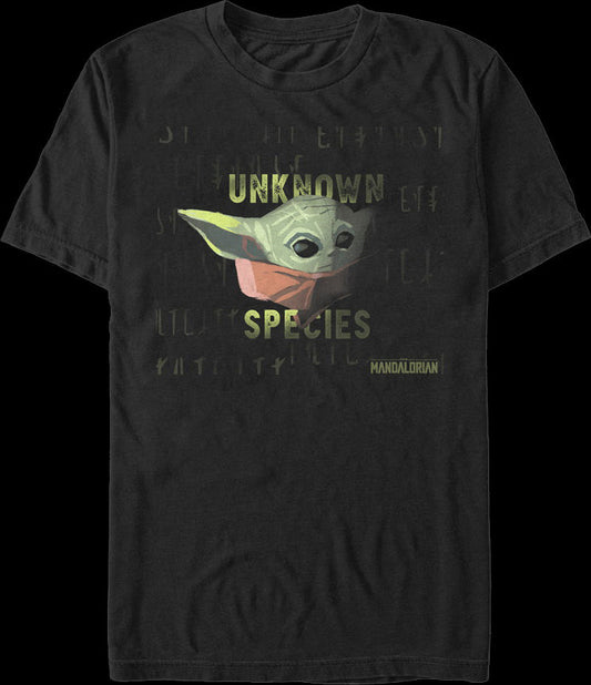 Unknown Species The Child Star Wars The Mandalorian T-Shirt