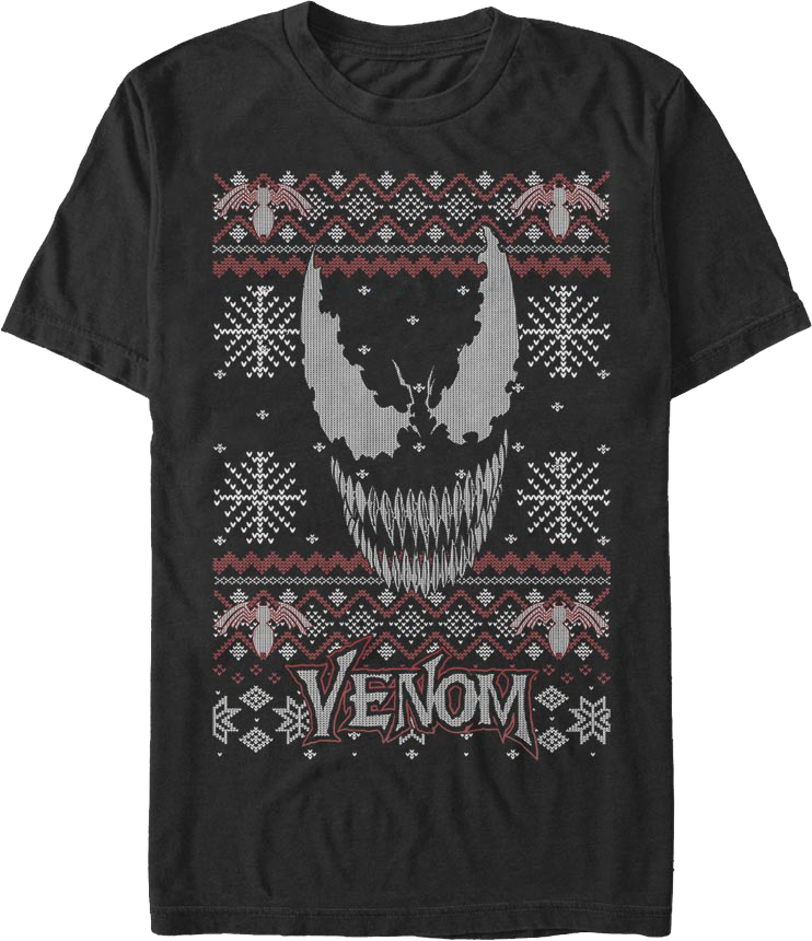 Venom Faux Ugly Knit Marvel Comics T-Shirt