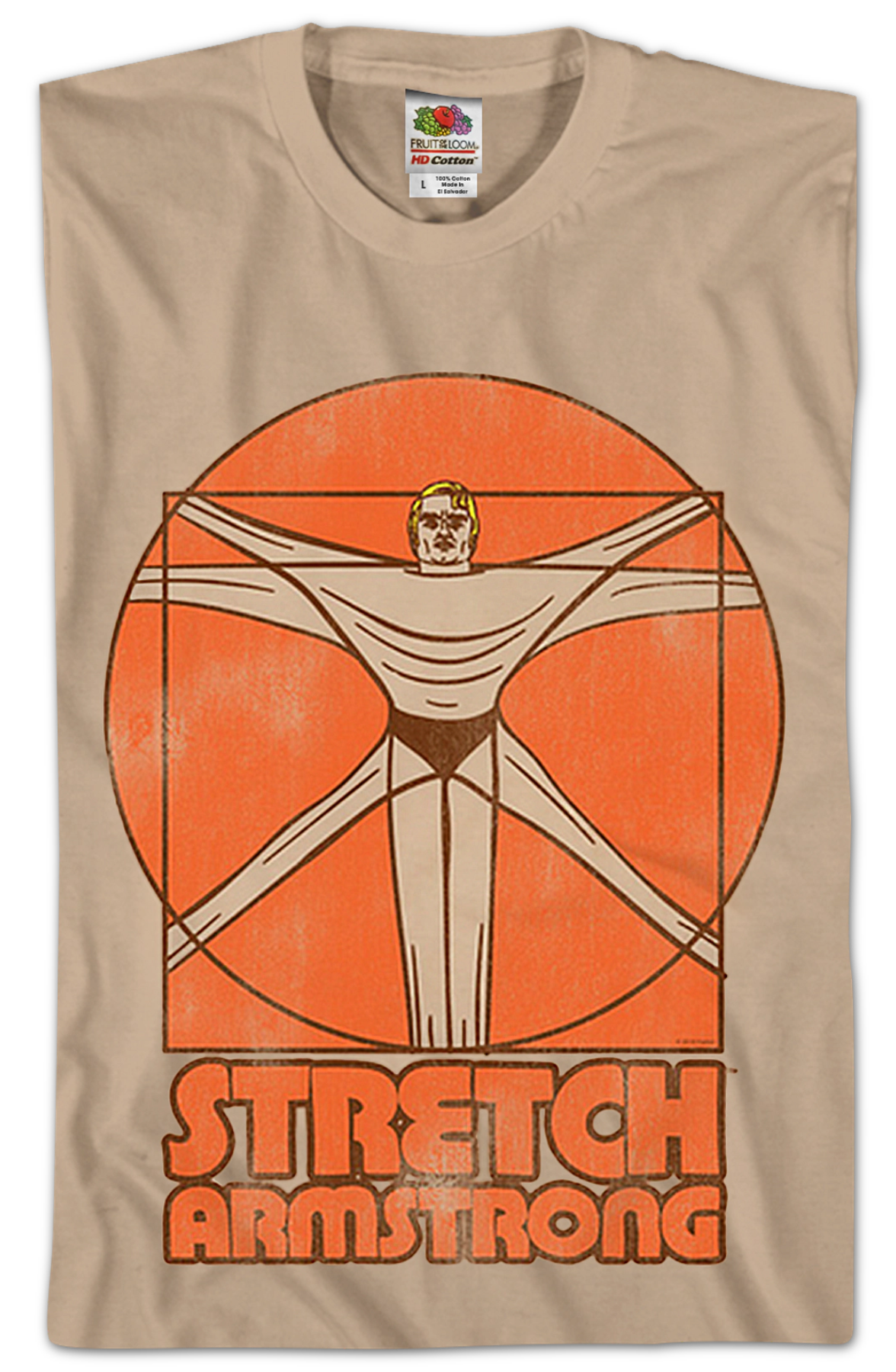 Vitruvian Man Stretch Armstrong T-Shirt