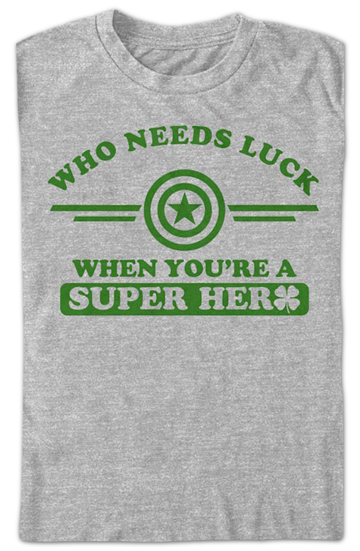Who Needs Luck Captain America Marvel Comics T-Shirt