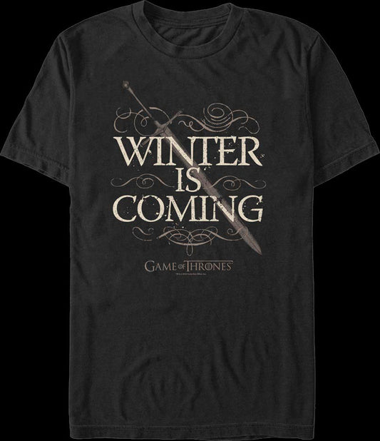 Winter Is Coming Game Of Thrones T-Shirt