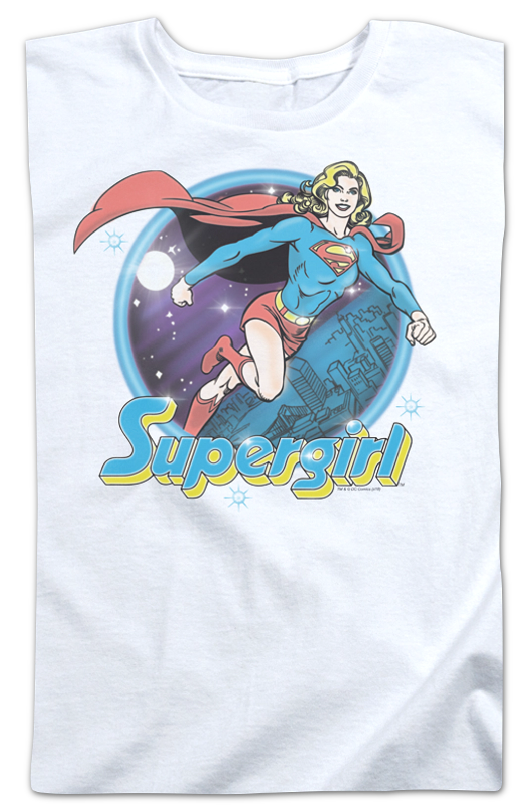 Womens Airbrush Supergirl Shirt