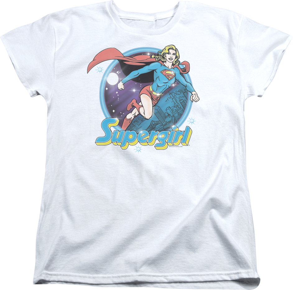 Womens Airbrush Supergirl Shirt