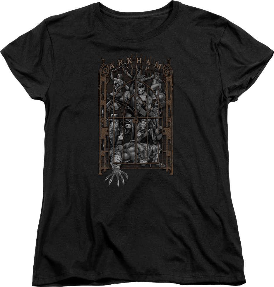 Womens Arkham Asylum Batman Shirt