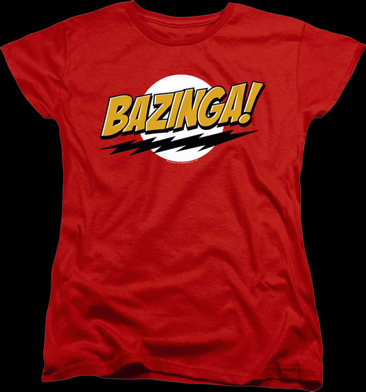Womens Bazinga Big Bang Theory Shirt