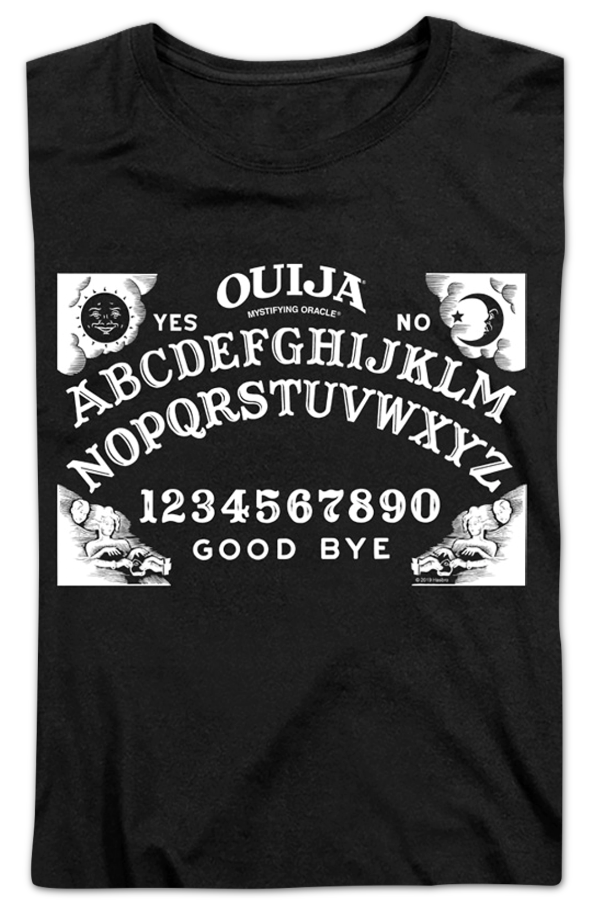 Womens Black Ouija Board Shirt