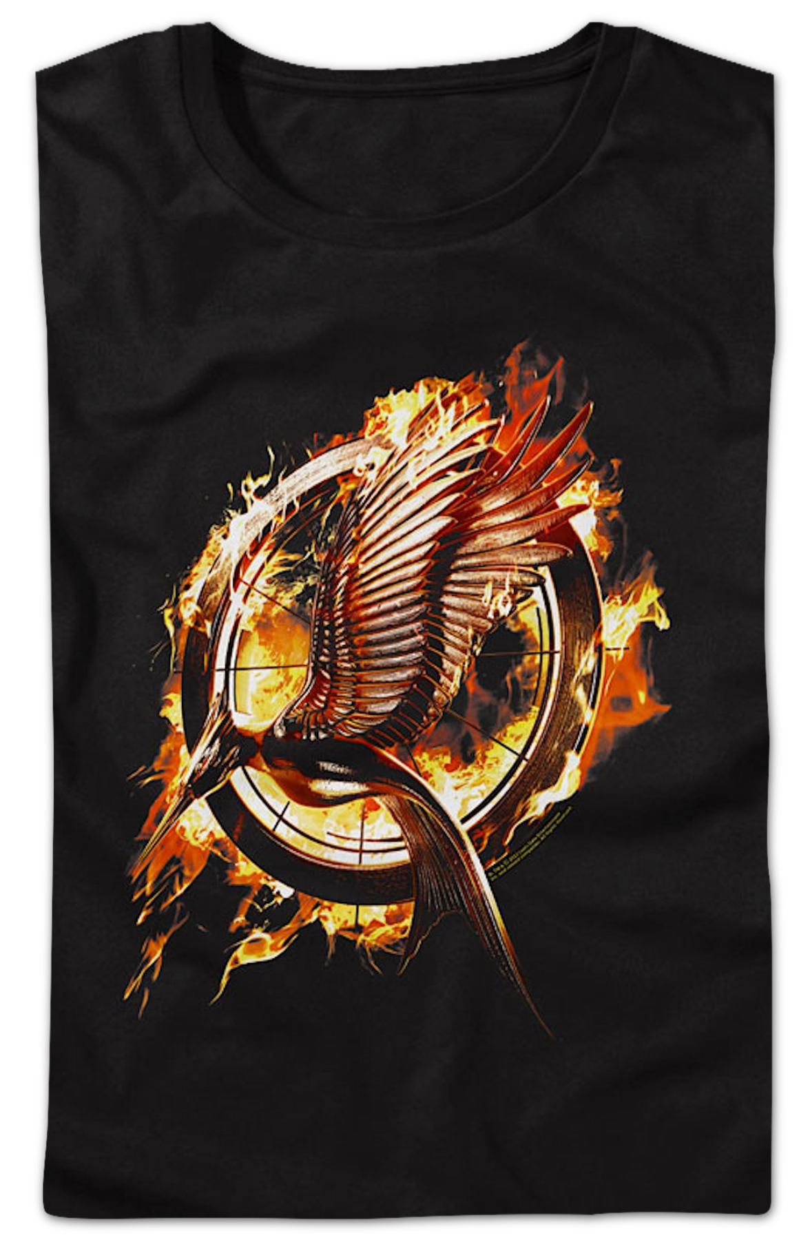 Womens Catching Fire Poster Hunger Games Shirt