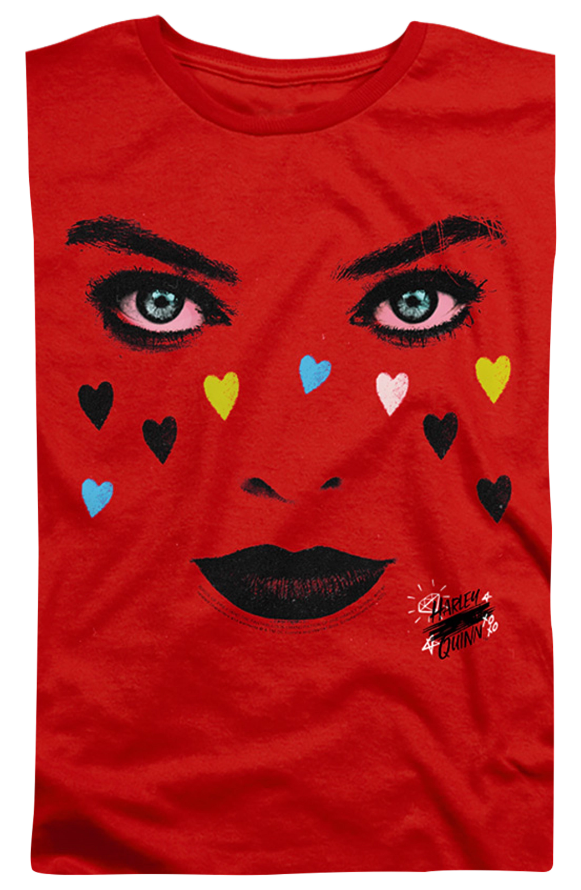 Womens Harley Quinn Face Birds Of Prey Shirt