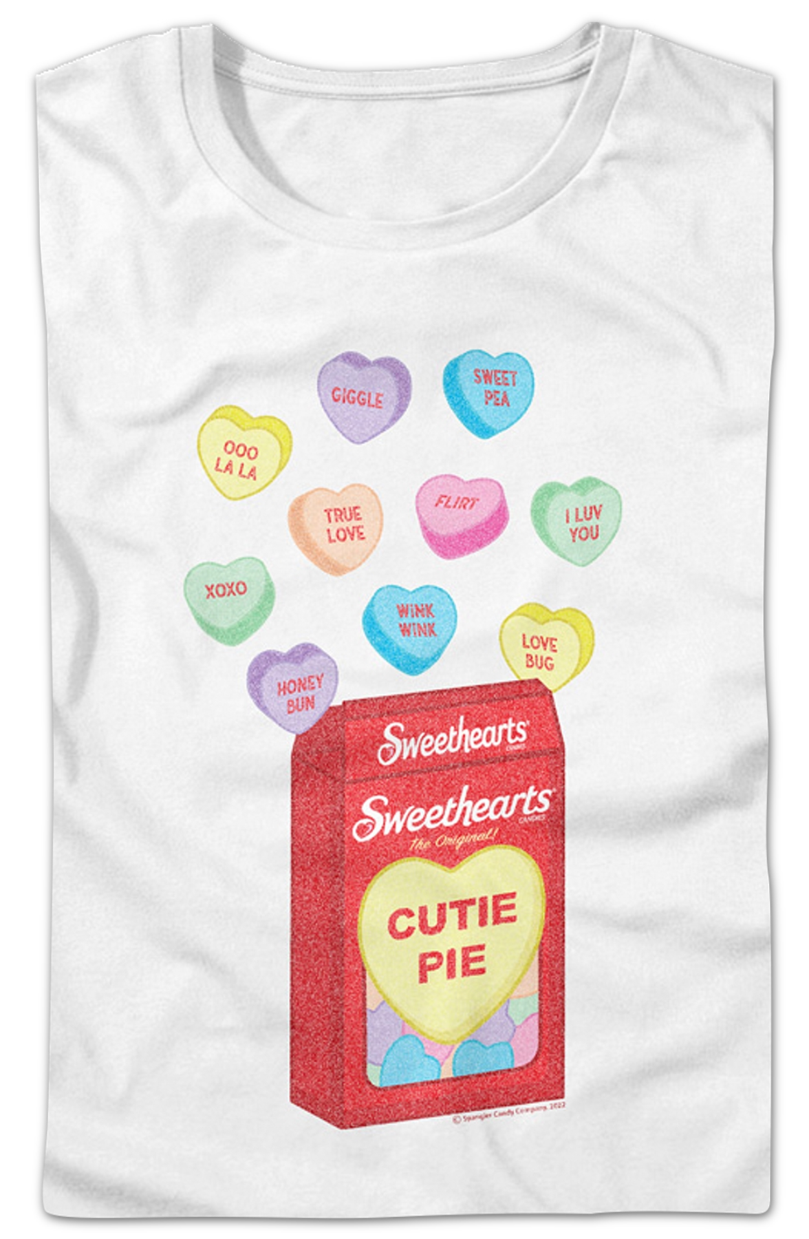 Womens Heart-Shaped Candy Sweethearts Shirt