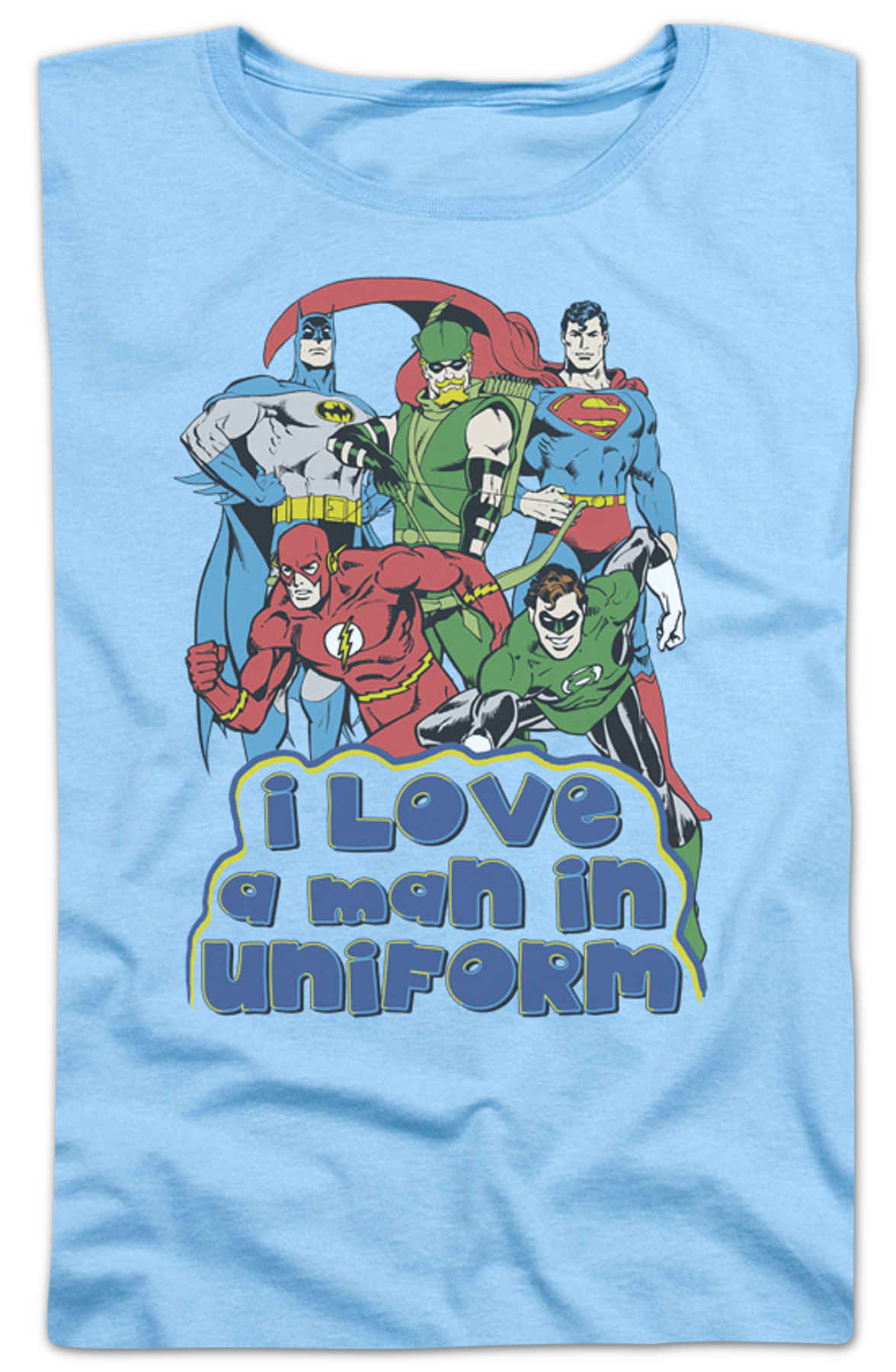 Womens I Love A Man In Uniform DC Comics Shirt
