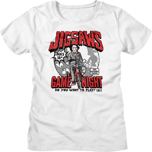Womens Jigsaw's Game Night Saw Shirt