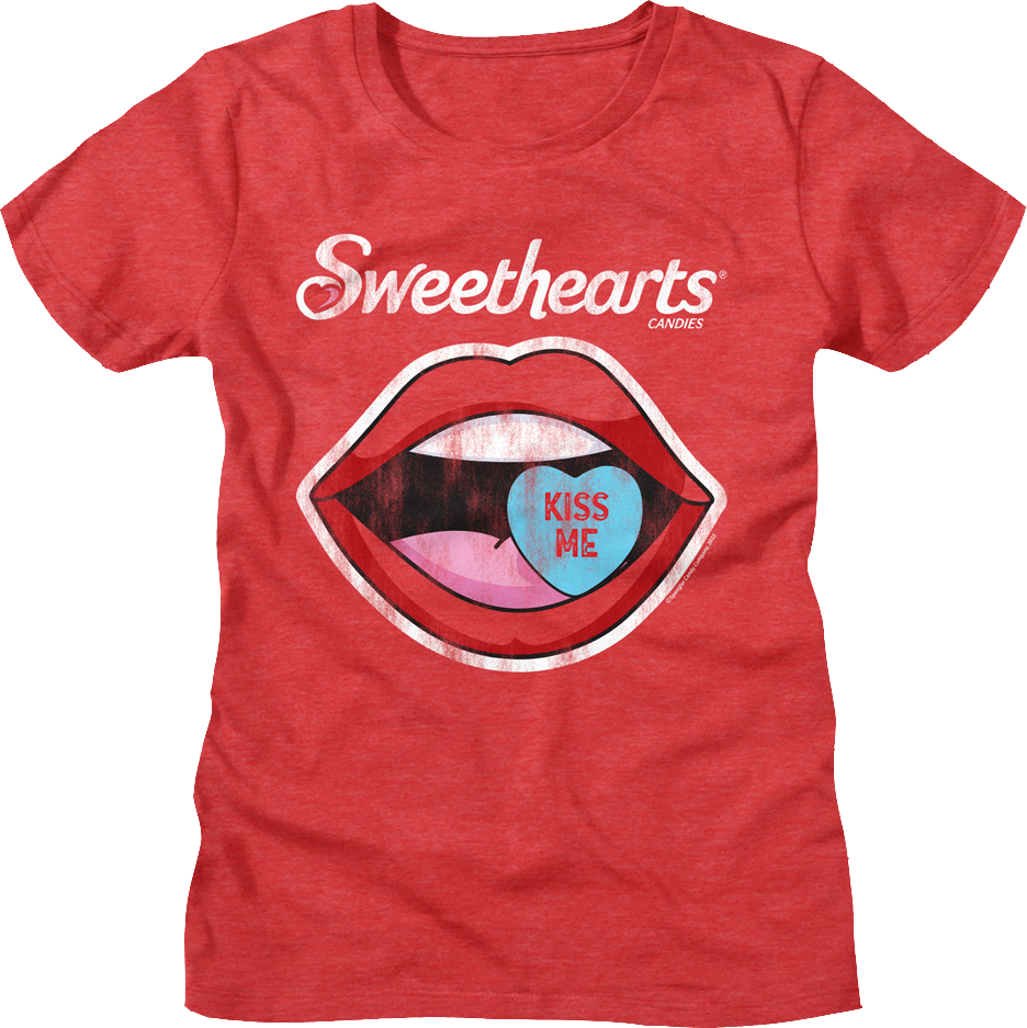 Womens Kiss Me Sweethearts Shirt