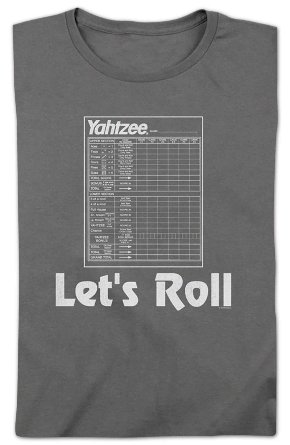 Womens Let's Roll Yahtzee Shirt
