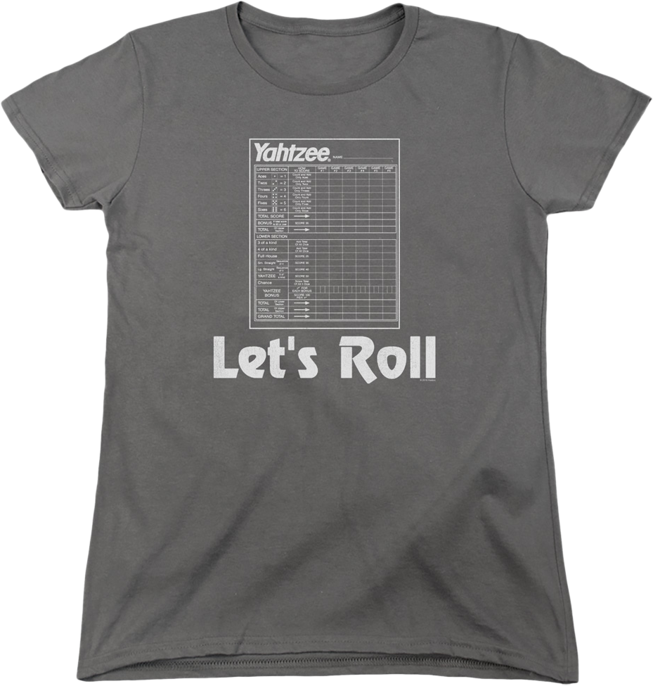 Womens Let's Roll Yahtzee Shirt