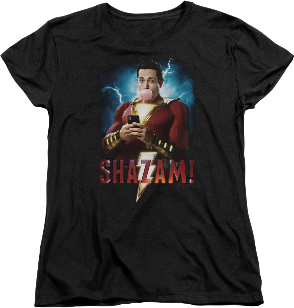Womens Movie Poster Shazam Shirt