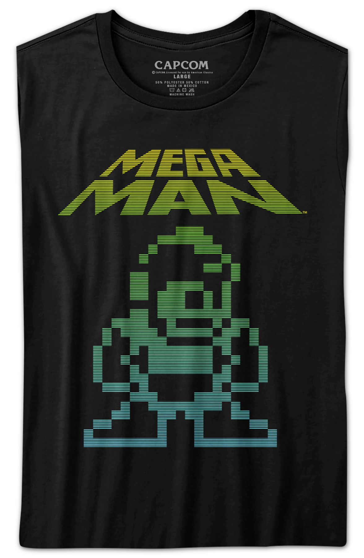 Womens Neon Mega Man Shirt