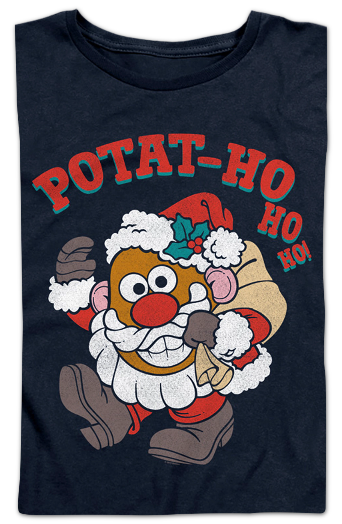 Womens Potat-Ho-Ho-Ho Mr. Potato Head Shirt