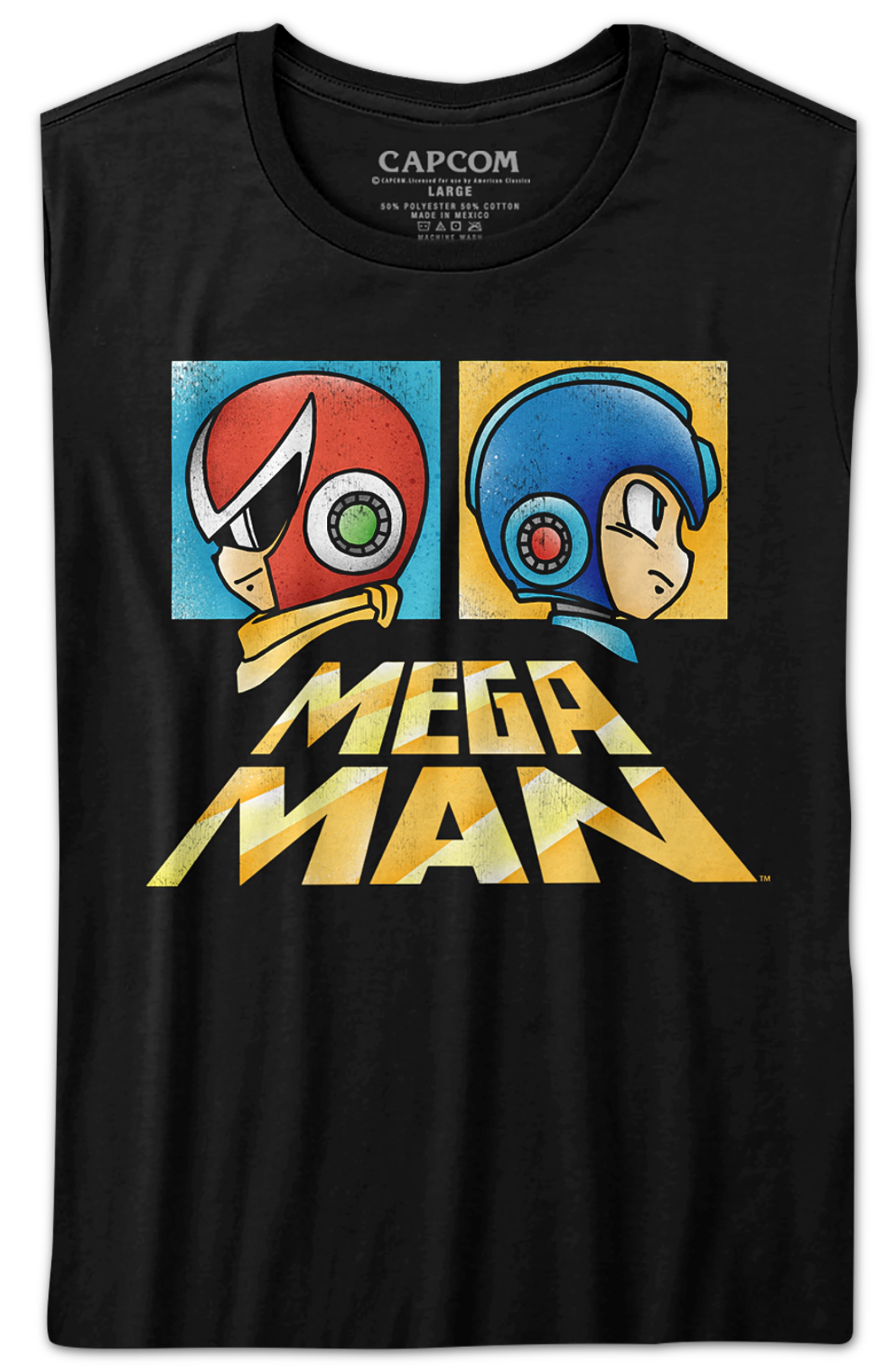 Womens Profiles Proto Man and Mega Man Shirt