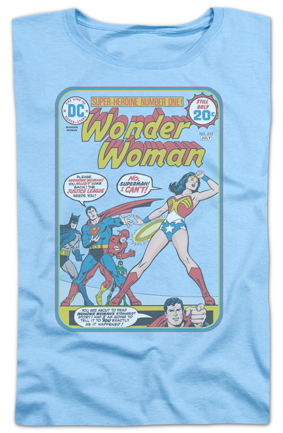 Womens Super-Heroine Number One Wonder Woman Shirt