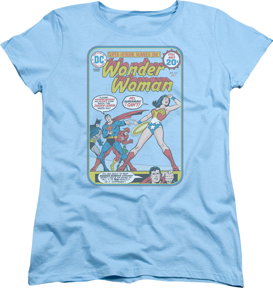 Womens Super-Heroine Number One Wonder Woman Shirt