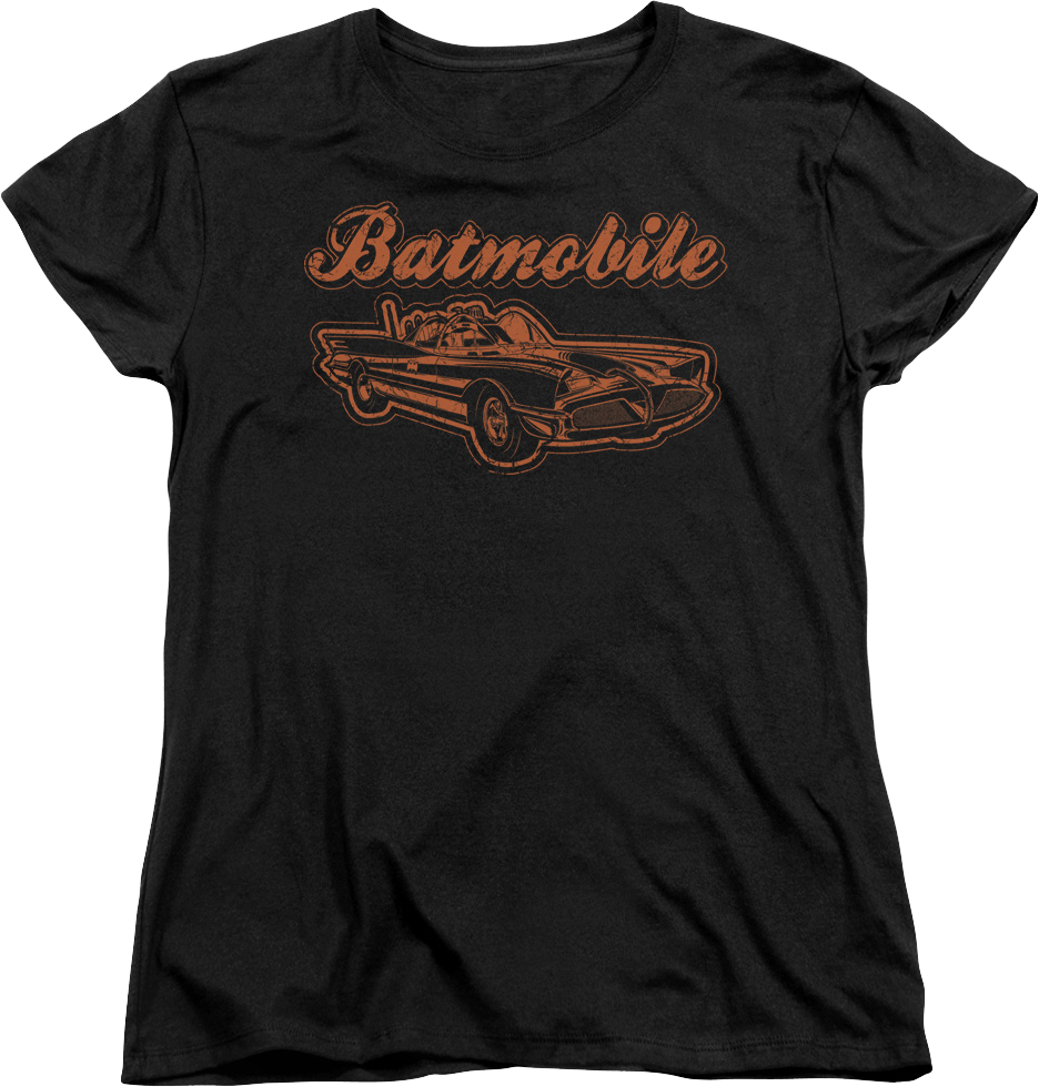Womens The Batmobile DC Comics Shirt