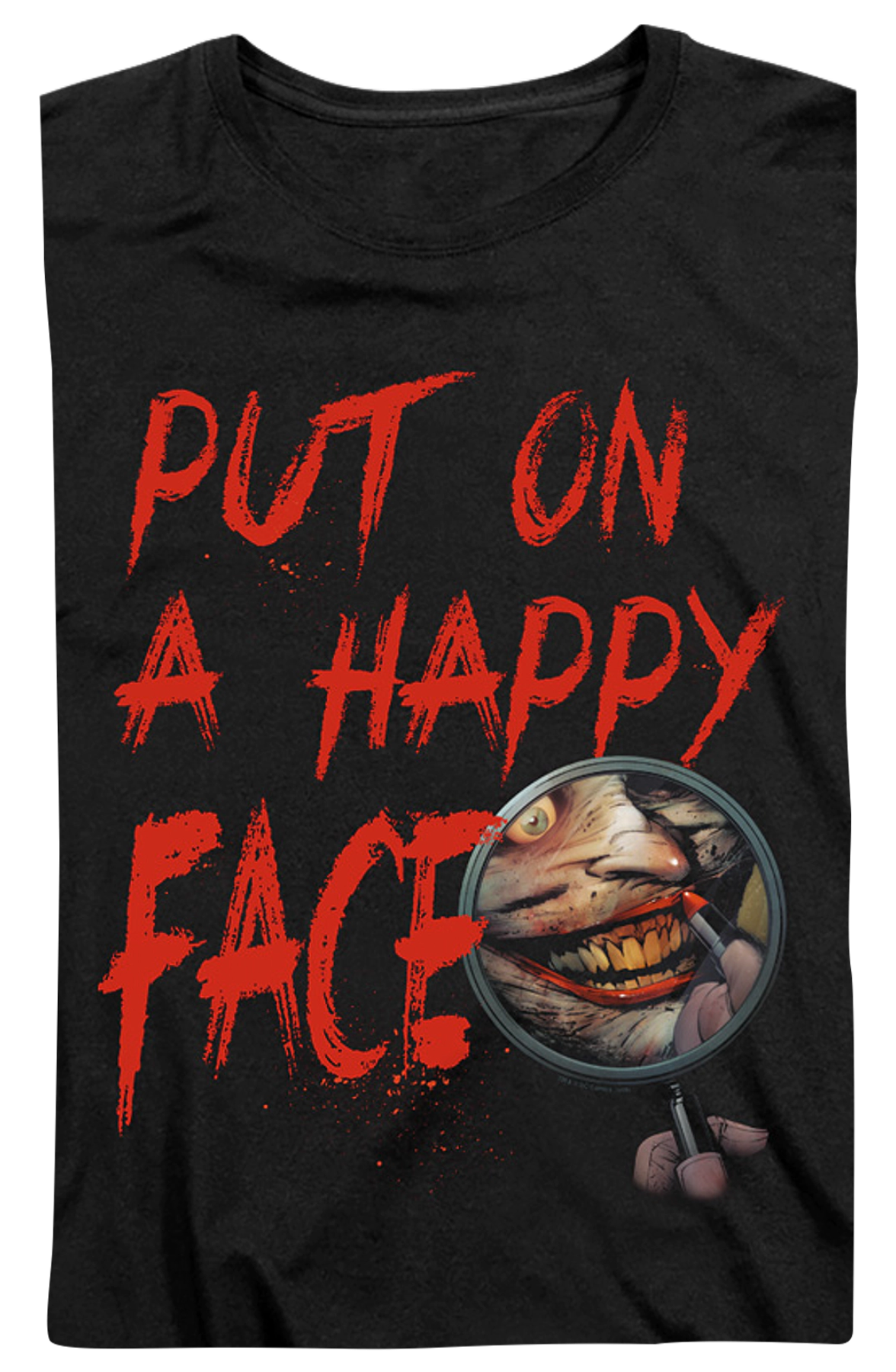 Womens The Joker Put On A Happy Face DC Comics Shirt
