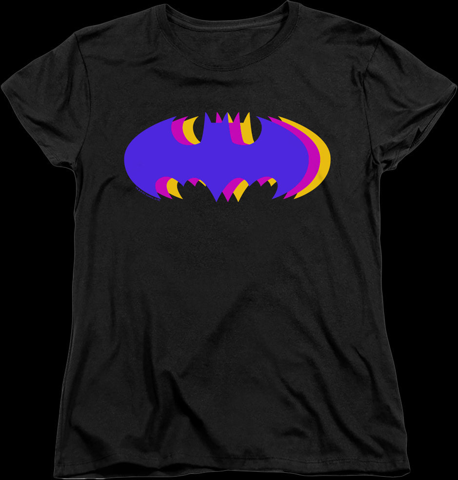 Womens Tri Symbol Batman Shirt