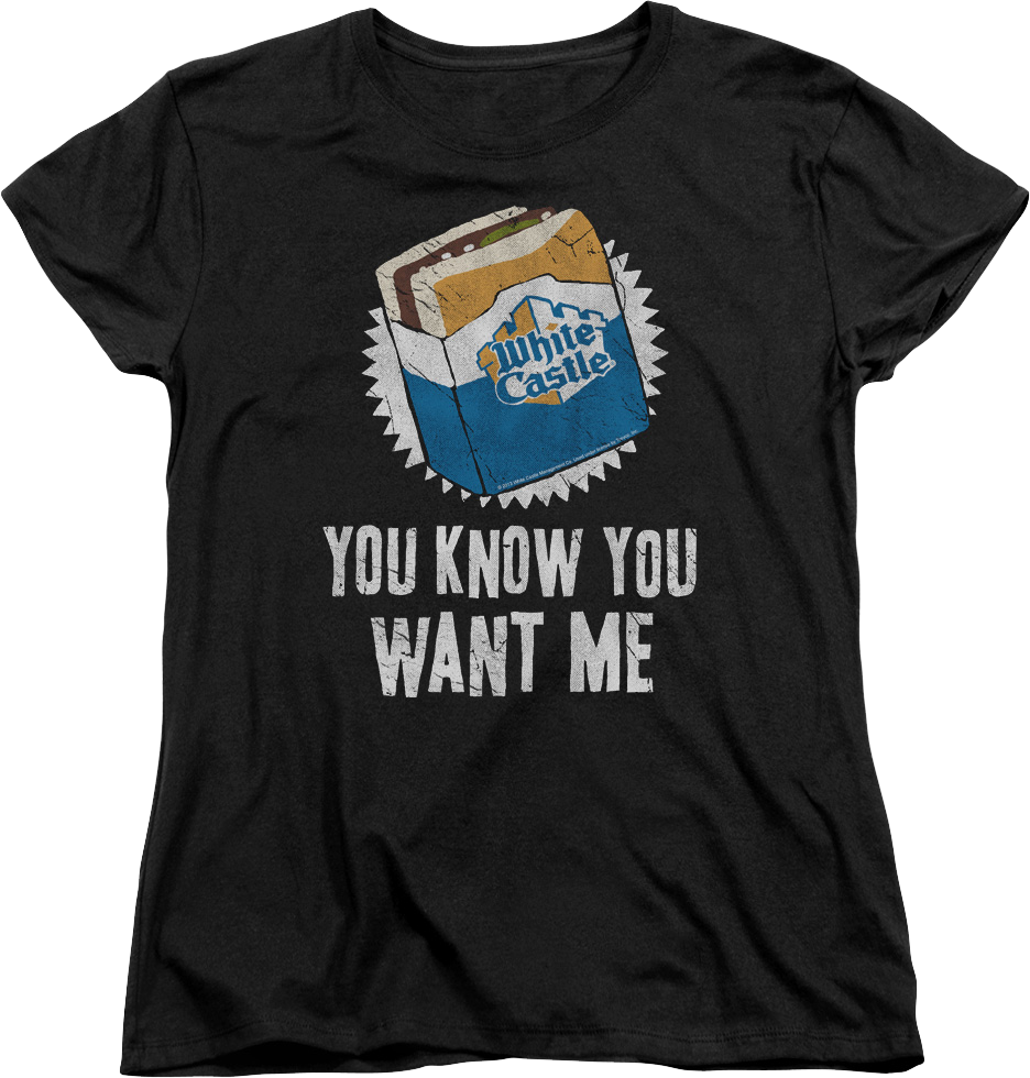 Womens You Know You Want Me White Caste Shirt