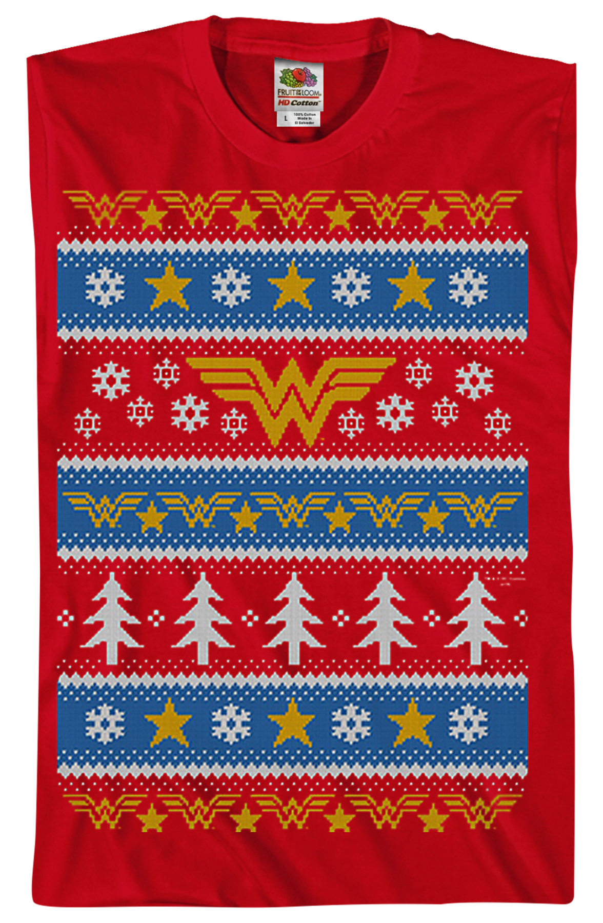 Wonder Woman Ugly Faux Knit DC Comics T-Shirt