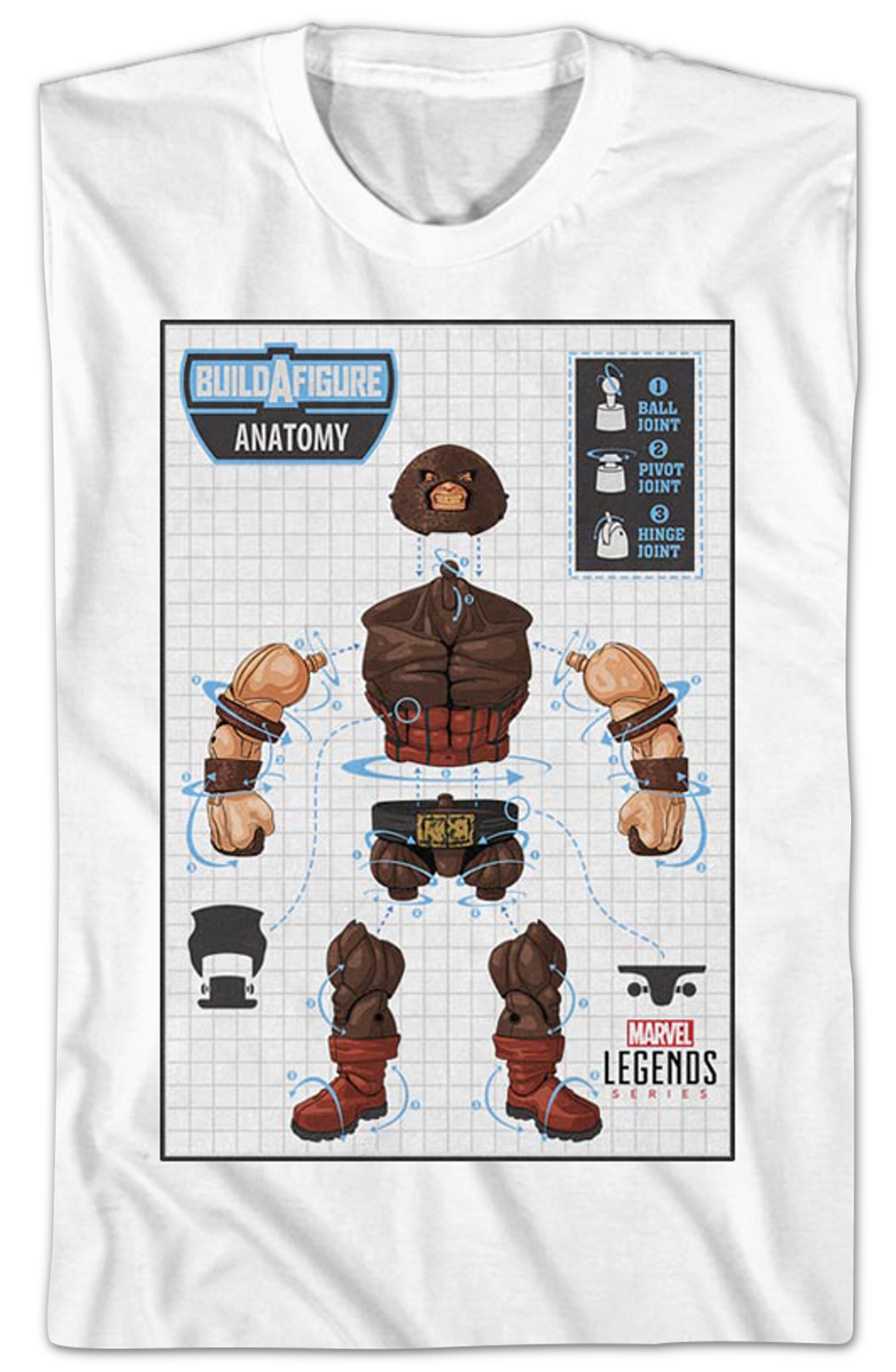 X-Men Juggernaut Build-A-Figure Marvel Comics T-Shirt