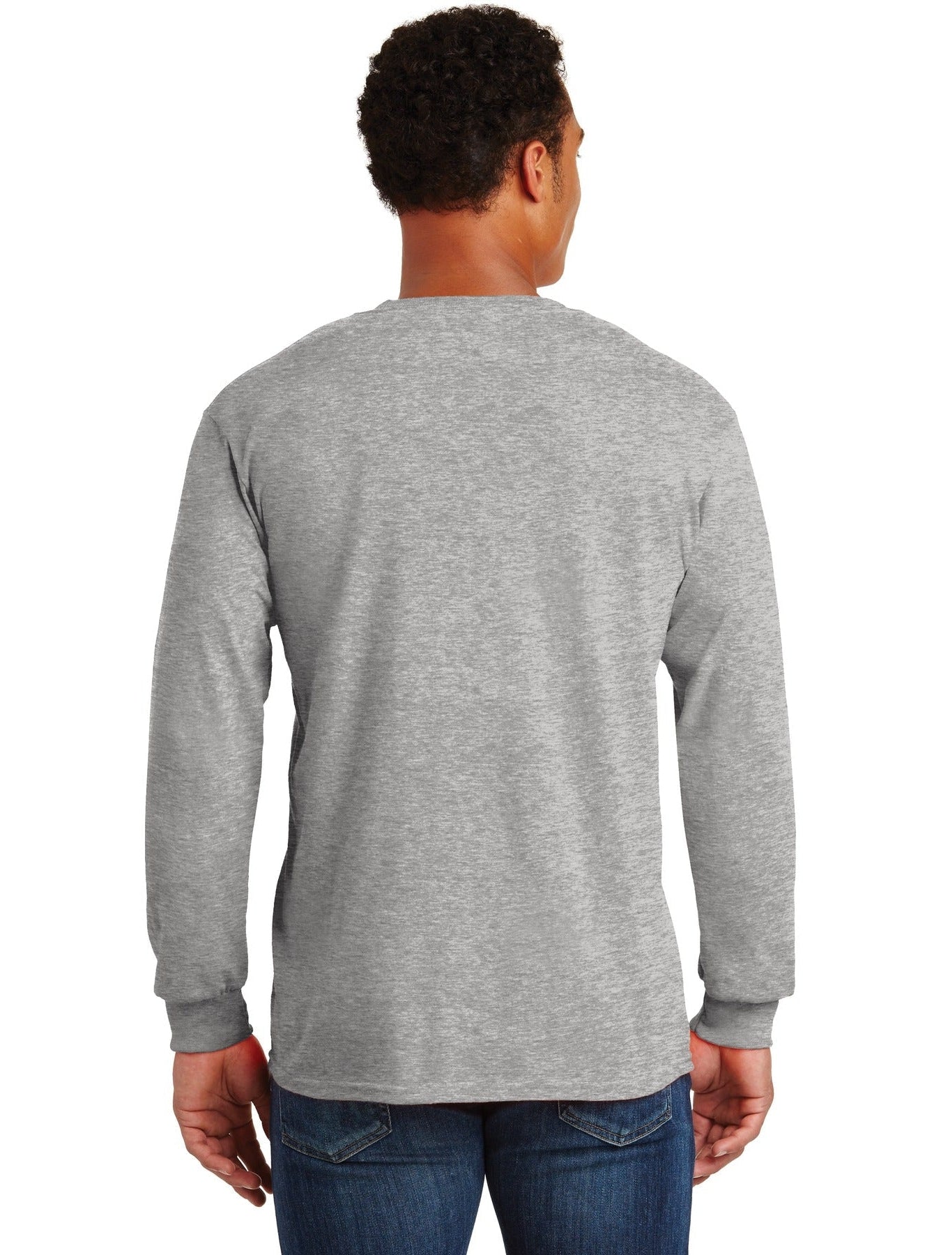 Gildan Ultra Cotton 100% Cotton Long Sleeve T-Shirt with Pocket