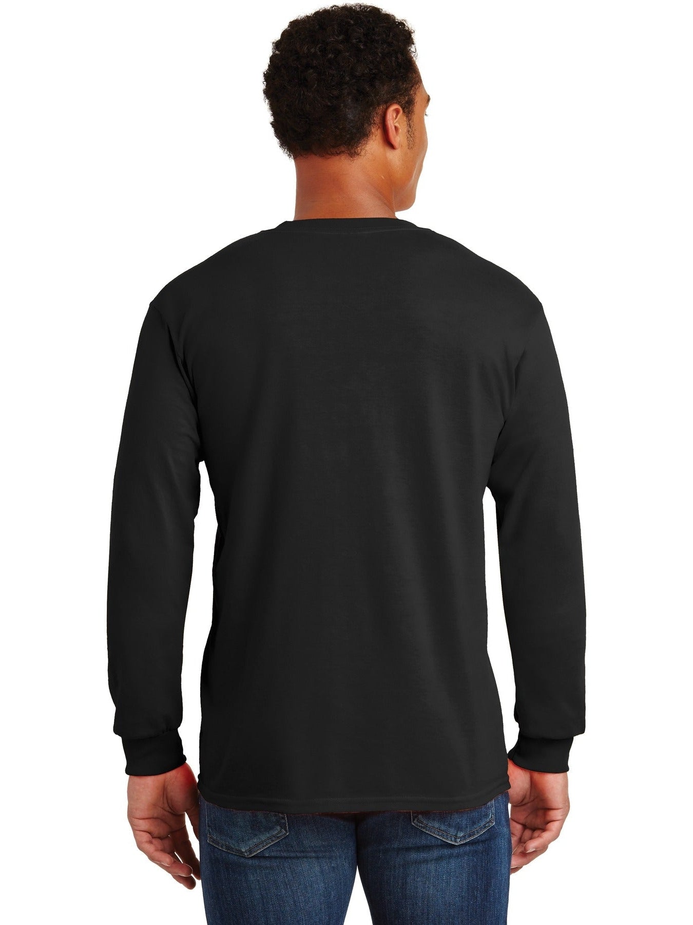Gildan Ultra Cotton 100% Cotton Long Sleeve T-Shirt with Pocket
