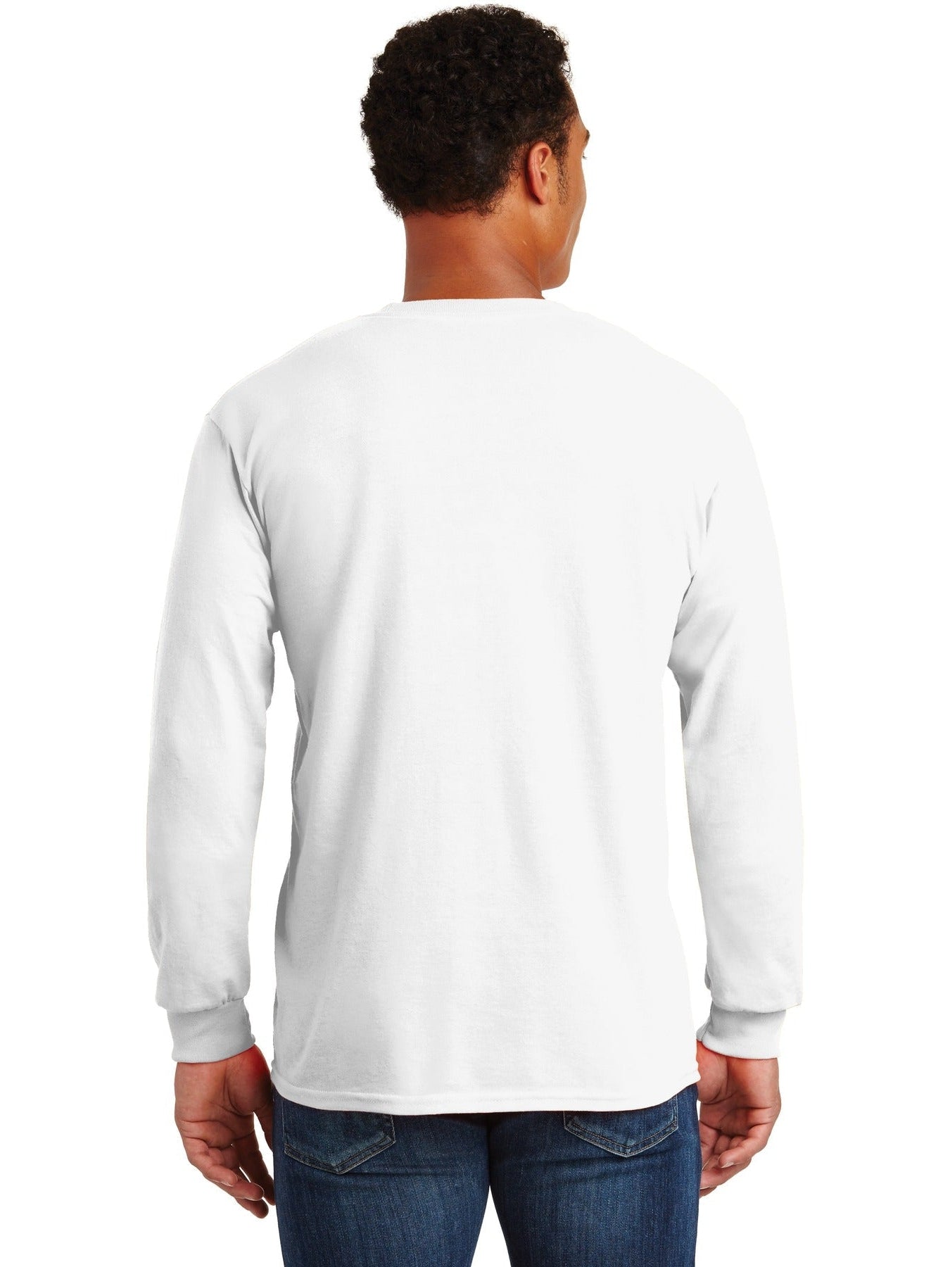 Gildan Ultra Cotton 100% Cotton Long Sleeve T-Shirt with Pocket