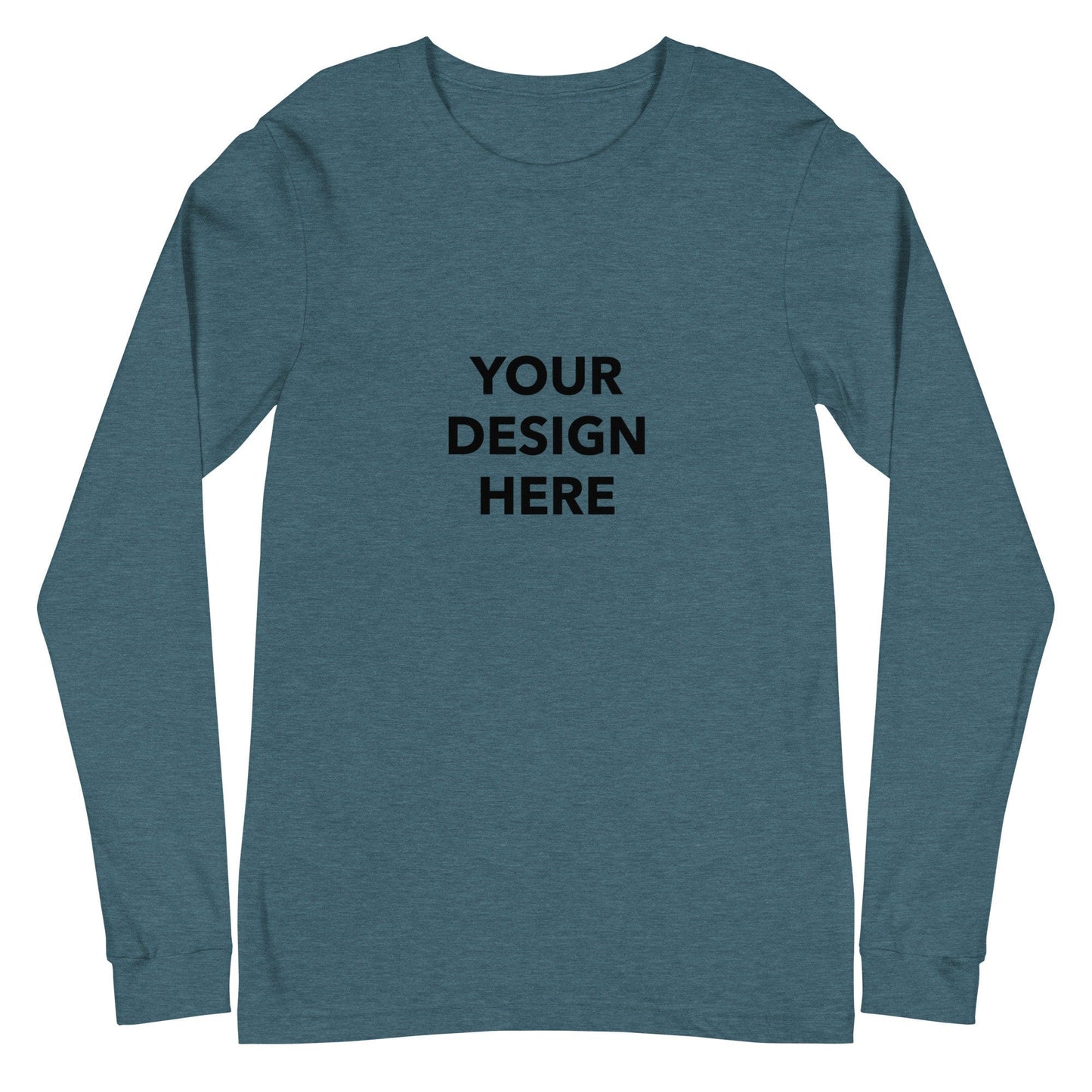 Custom Long Sleeve Shirt, Customized Text Shirt, Personalized T-Shirt, Custom Unisex Shirt, Custom Logo Tee, Print With Your Design Or Logo