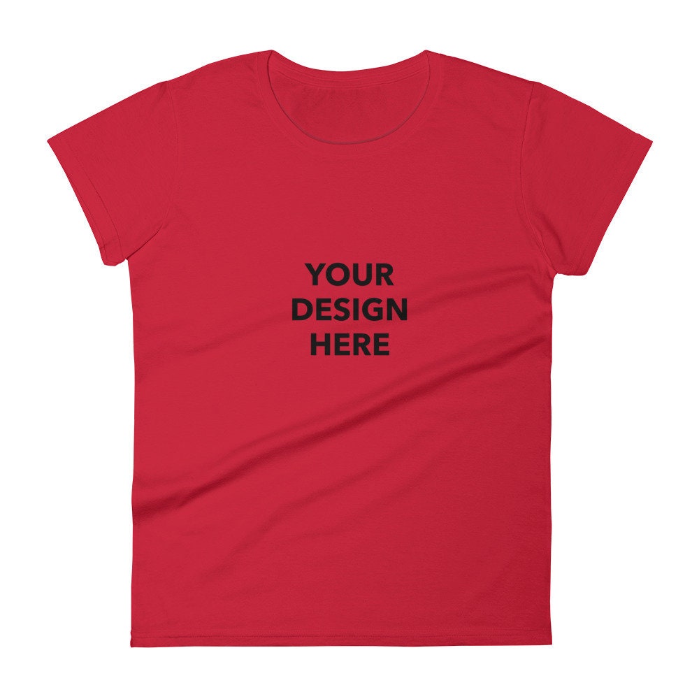 Custom Women's Short Sleeve T-Shirt, Customized Women's Shirt, Personalized Printed T-Shirt, Custom Women's Short Sleeve Shirt