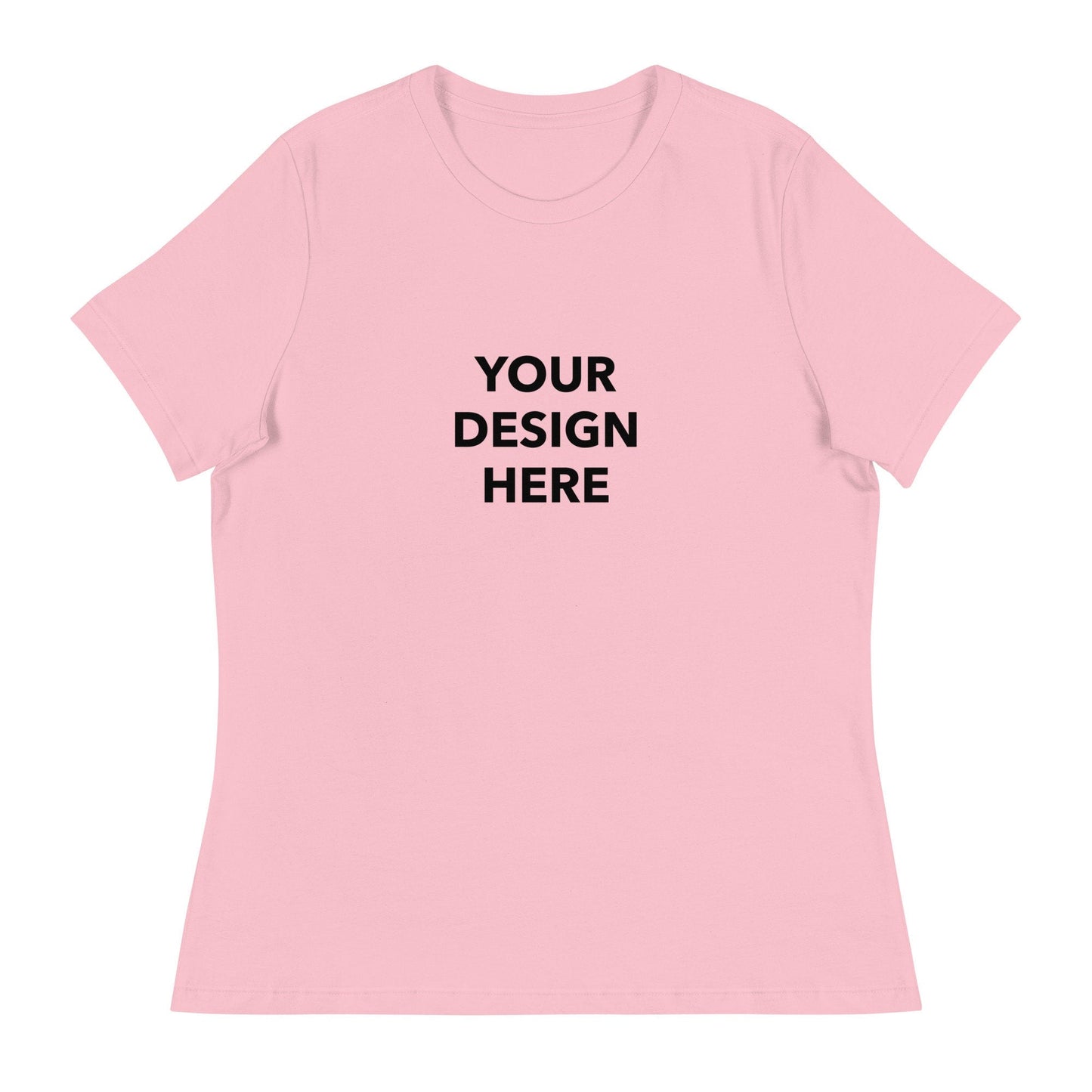 Custom Women's Relaxed T-Shirt, Customized Text or Design Womens Tee, Your Logo Custom Women's Shirt, Personalized Design Women's Tee