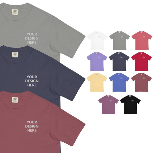 Custom Embroidered Comfort Colors T shirt, Personalized Embroidered Tee, Embroidered Tee, Custom Tee, Embroidered T Shirt, Personalized Gift