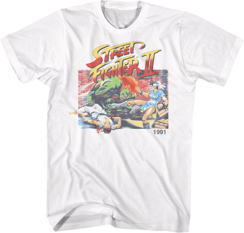 1991 Poster Street Fighter T-Shirt