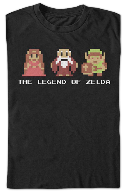 8-Bit Legend of Zelda Characters Nintendo T-Shirt