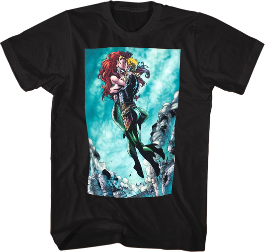 Aquaman and Mera Kissing DC Comics T-Shirt