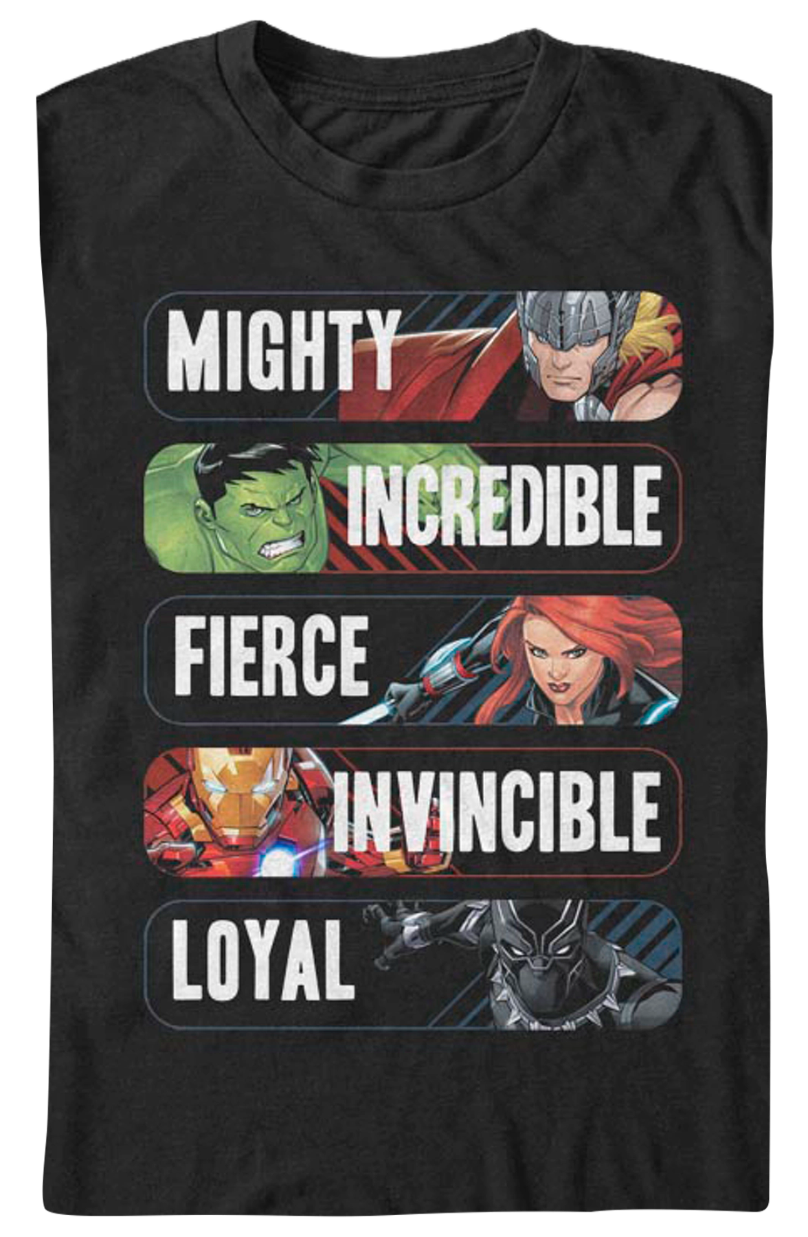 Avenger Adjectives Marvel Comics T-Shirt