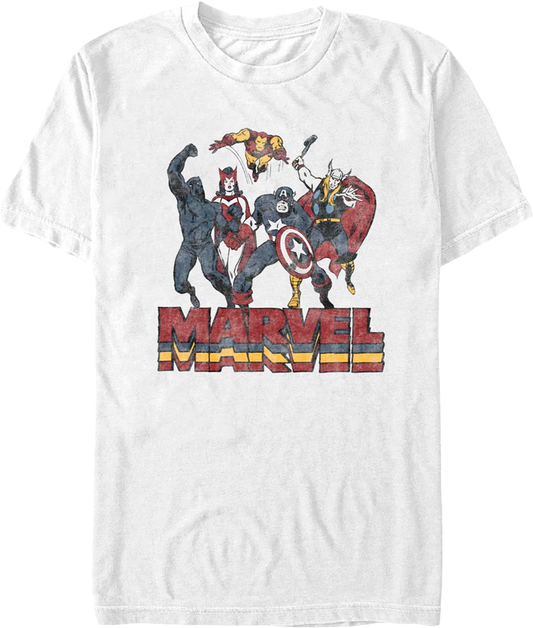 Avengers Fighting Poses Marvel Comics T-Shirt