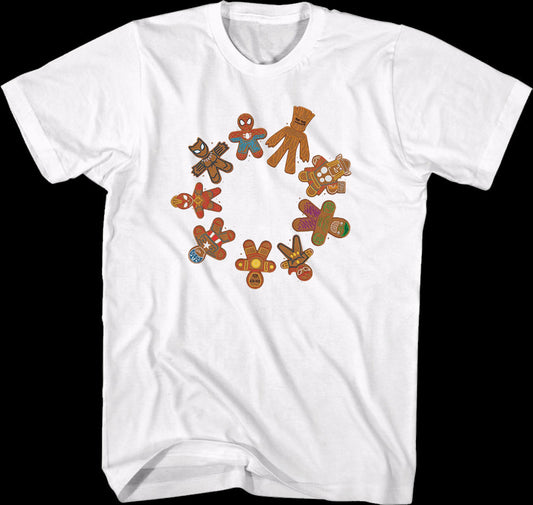Avengers Gingerbread Cookies Marvel Comics T-Shirt