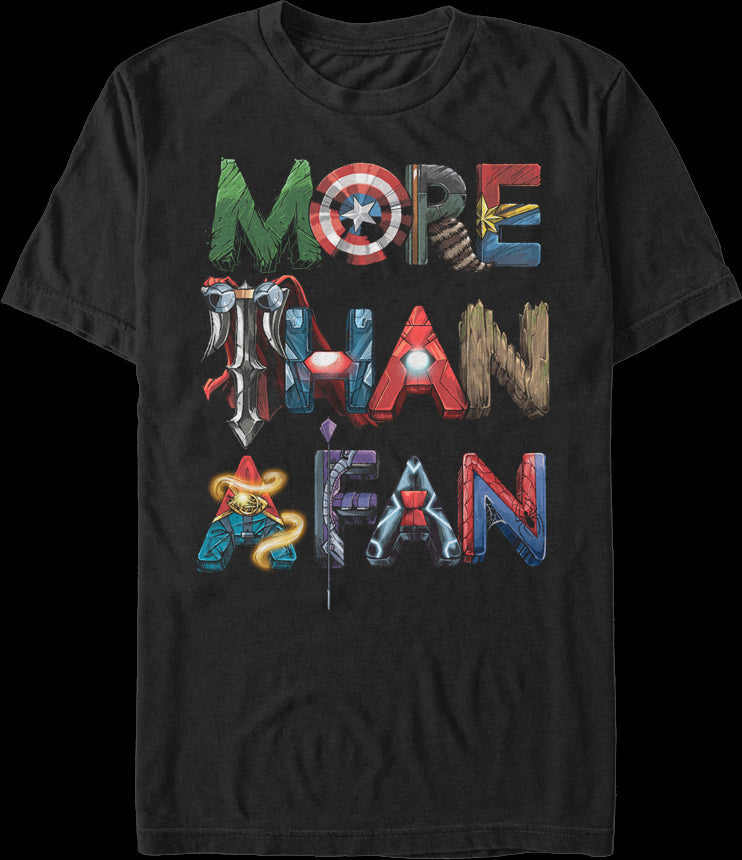 Avengers More Than A Fan Marvel Comics T-Shirt