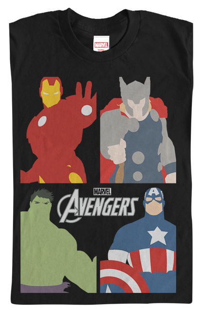 Avengers Portraits Marvel Comics T-Shirt